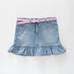 Ruffle Heart Denim Skirt Ollies Place