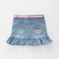 Ruffle Heart Denim Skirt Ollies Place