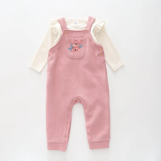 Rustic Rose Overalls Set Ollies Place