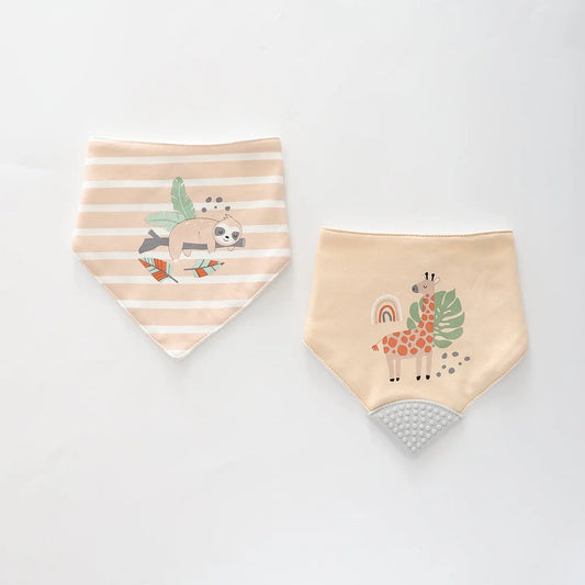 Safari 2pc Bandana Bib Set Ollies Place