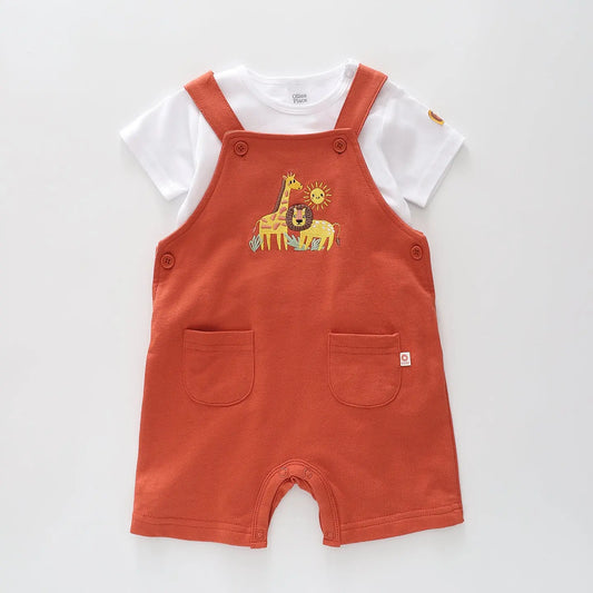 Safari Animals Baby Overalls Set Ollies Place