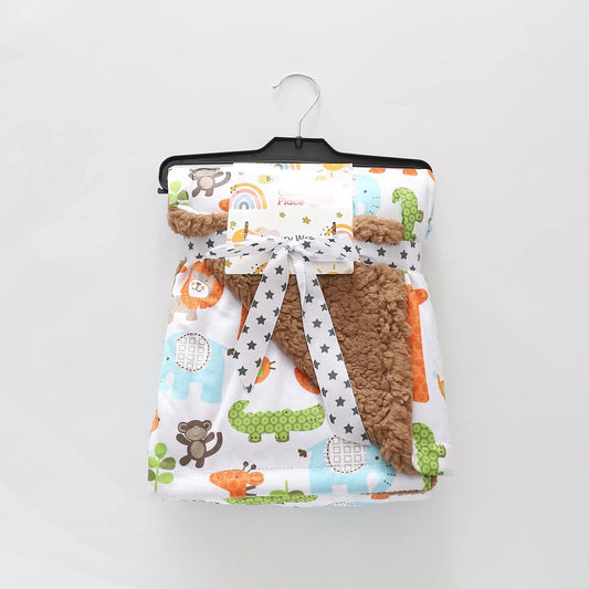 Safari Snuggles Baby Blanket Ollies Place