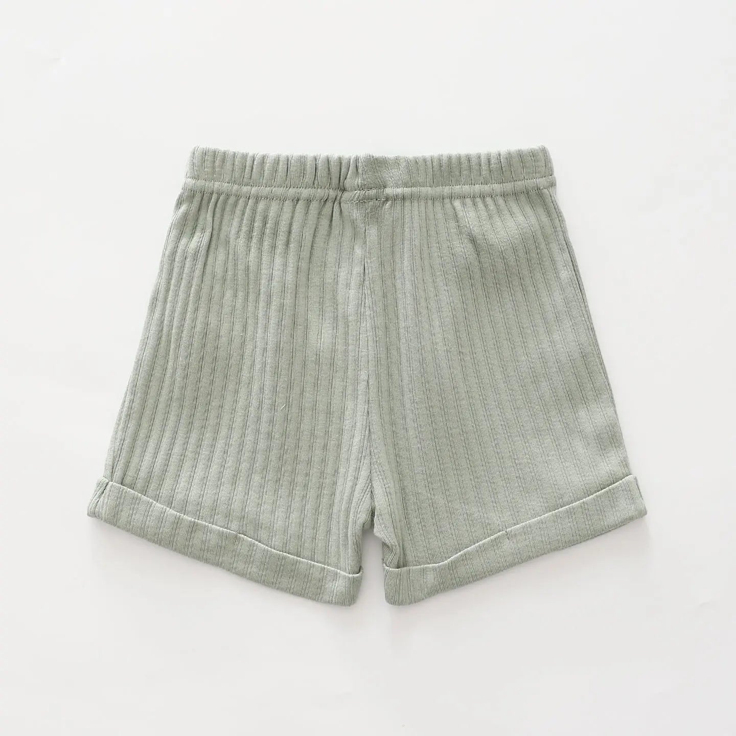 Sage Green Rib Shorts Ollies Place