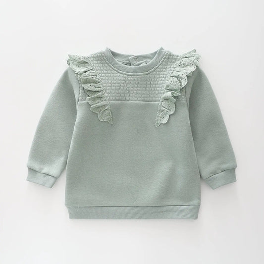 Sage Green Sweat Top Ollies Place