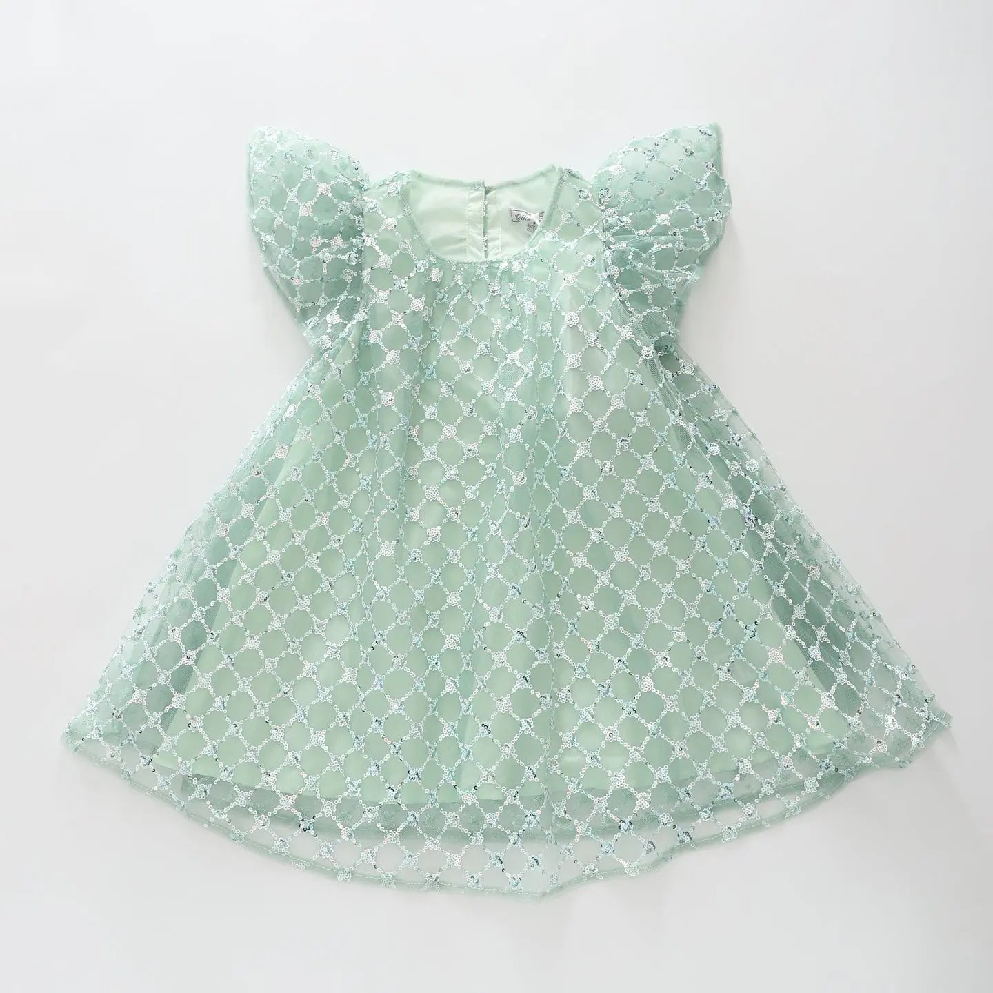 Sage Sequin Party Dress Ollies Place