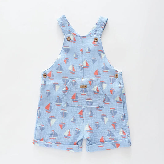 Sailboat Baby Boy Shortalls Ollies Place