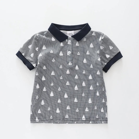 Sailing Sundays Navy Polo Ollies Place