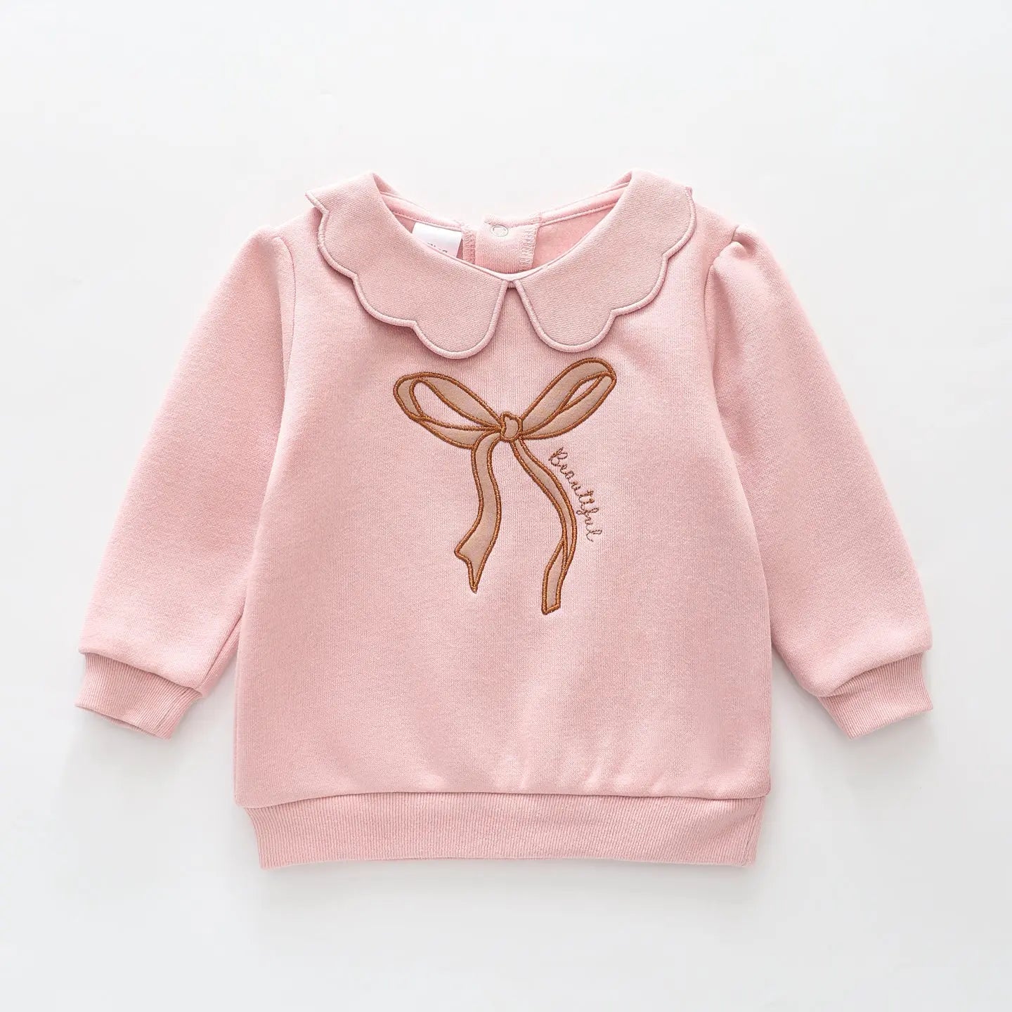 Scalloped Collar Sweatshirt Ollies Place