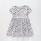 Scattered Heart Print Grey Marle Dress Ollies Place