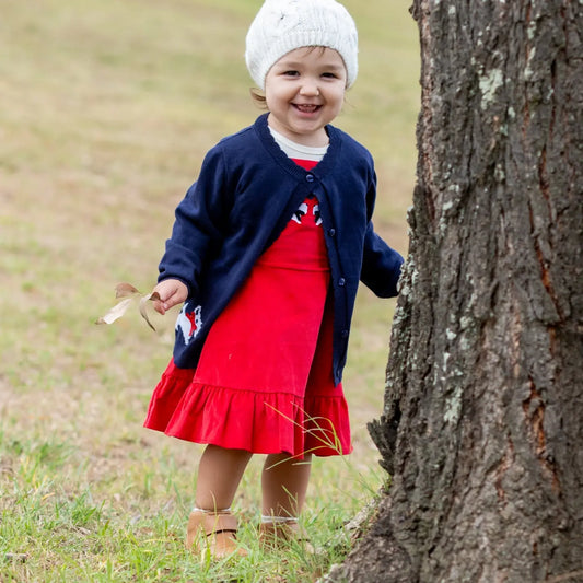 Scottie Dog Navy Cardigan Ollies Place