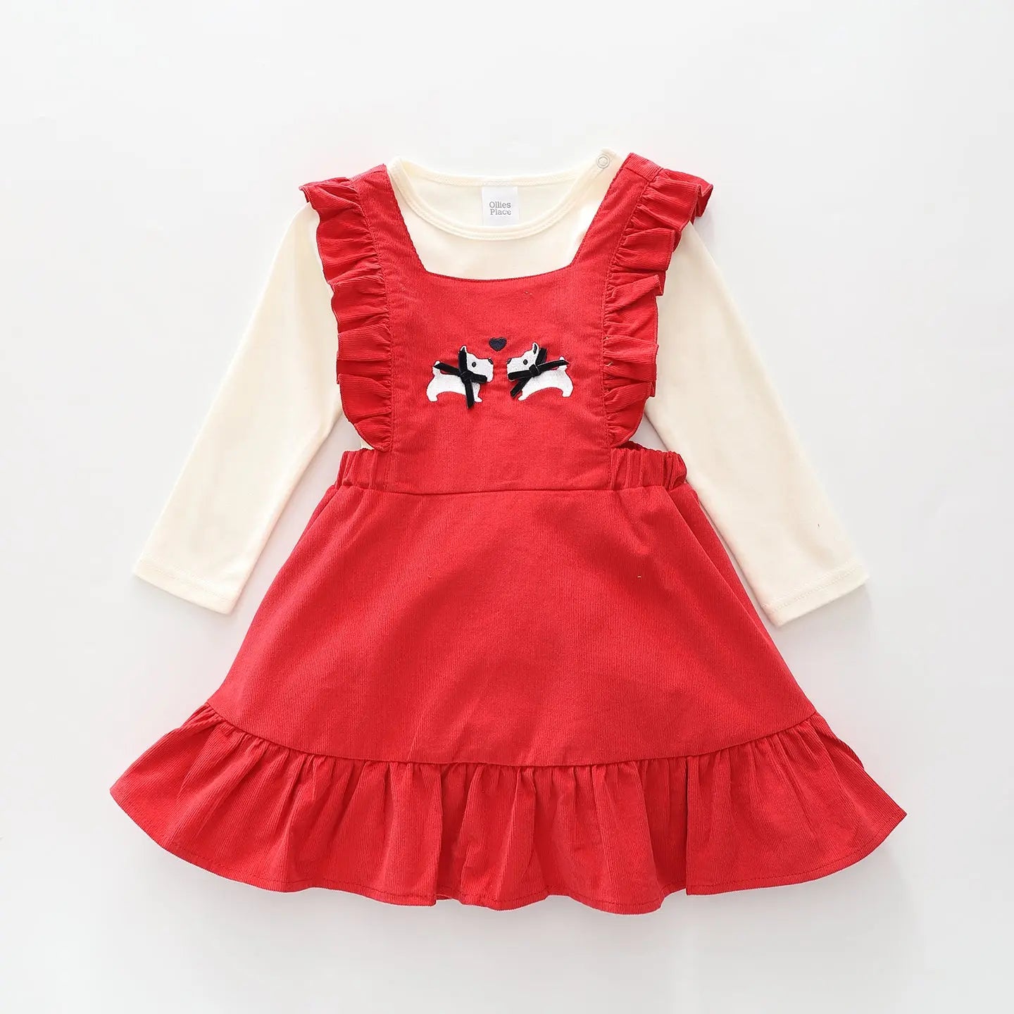 Scotty Dog Pinafore Set Ollies Place