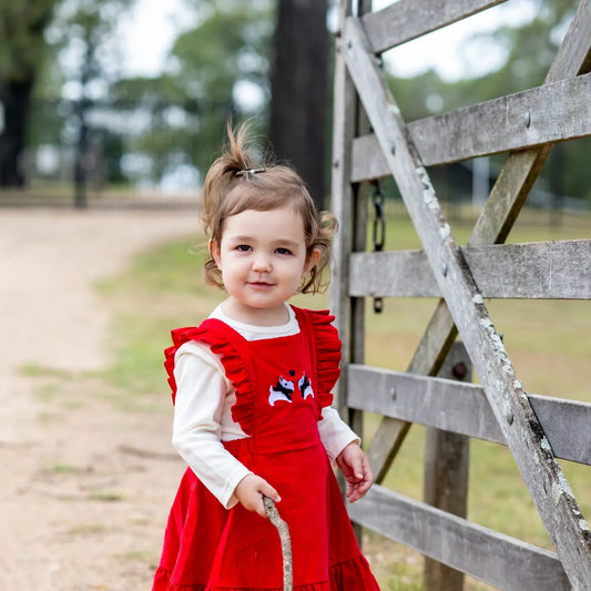 Scotty Dog Pinafore Set Ollies Place