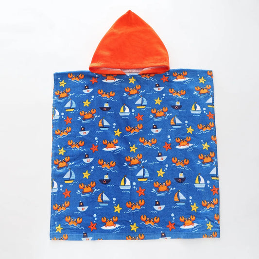 Seaside Critters Kids Poncho Towel Ollies Place