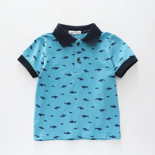 Shark Style Polo T-shirt Ollies Place