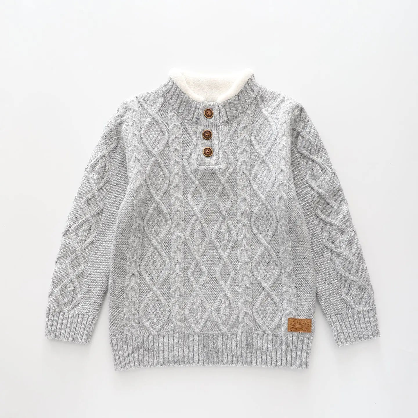 Sherpa Collar, Boys Knit Jumper Ollies Place