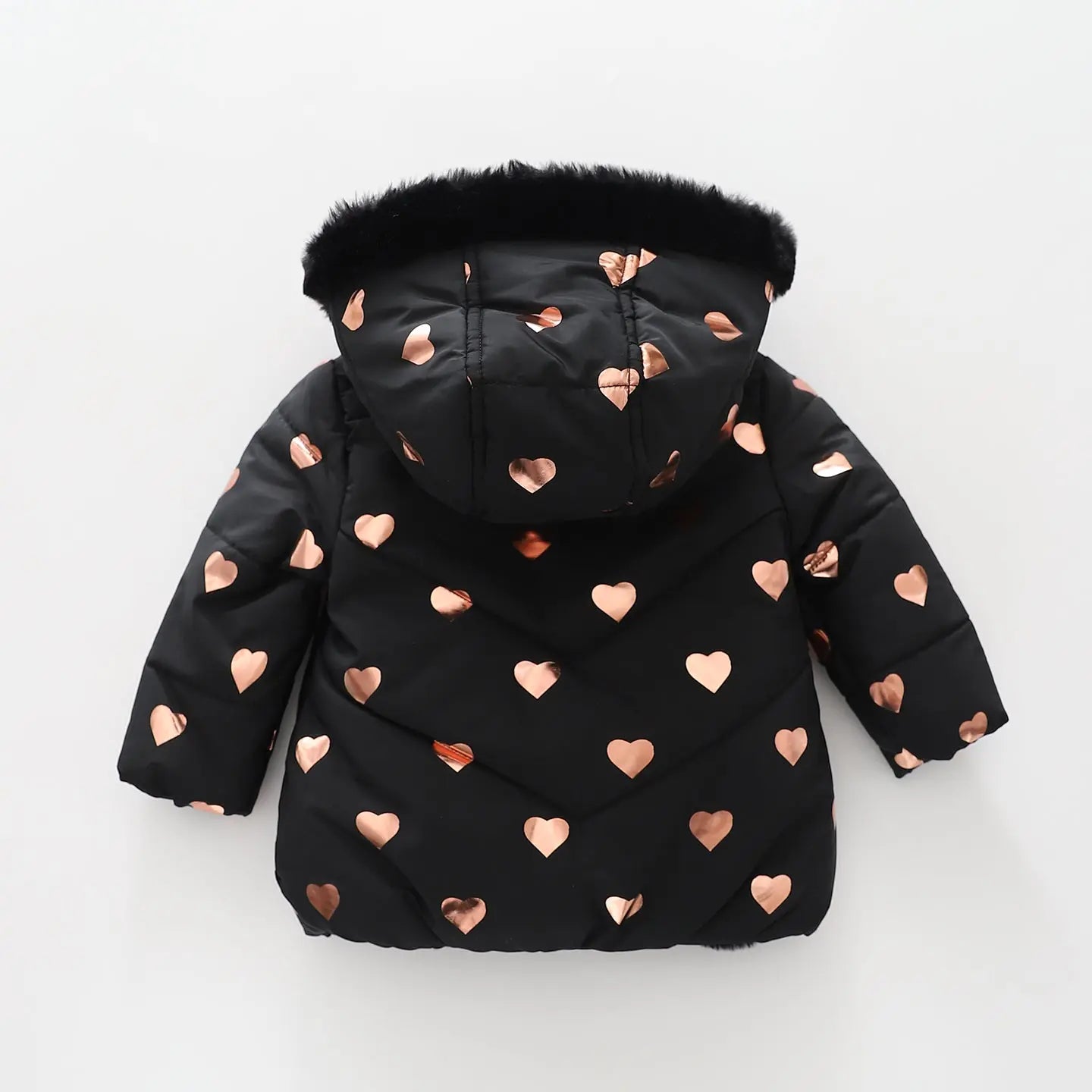 Shimmer Hearts, Infant Girls Puffer Jacket Ollies Place