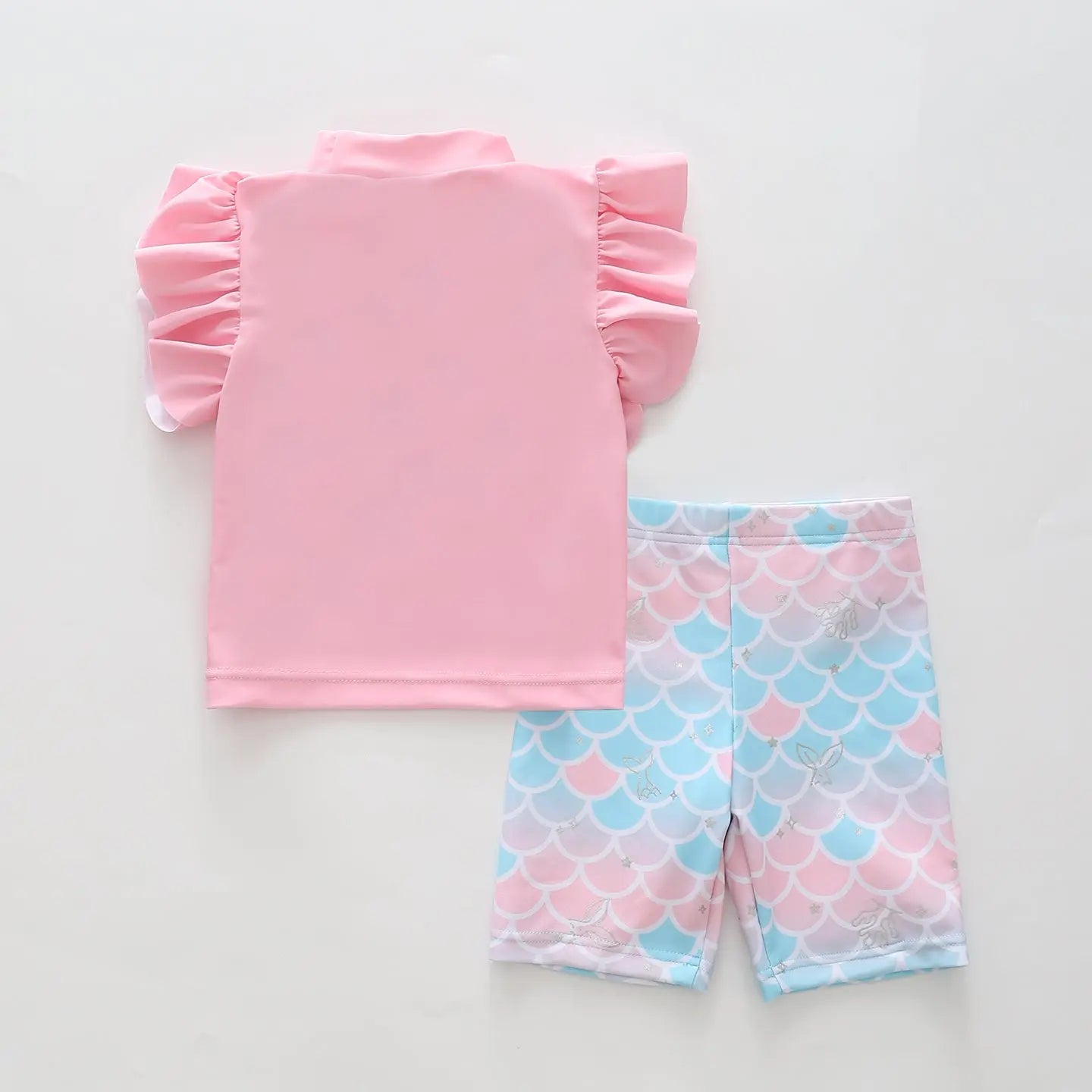 Shimmer Rash Top with Shorts Swimwear Ollies Place