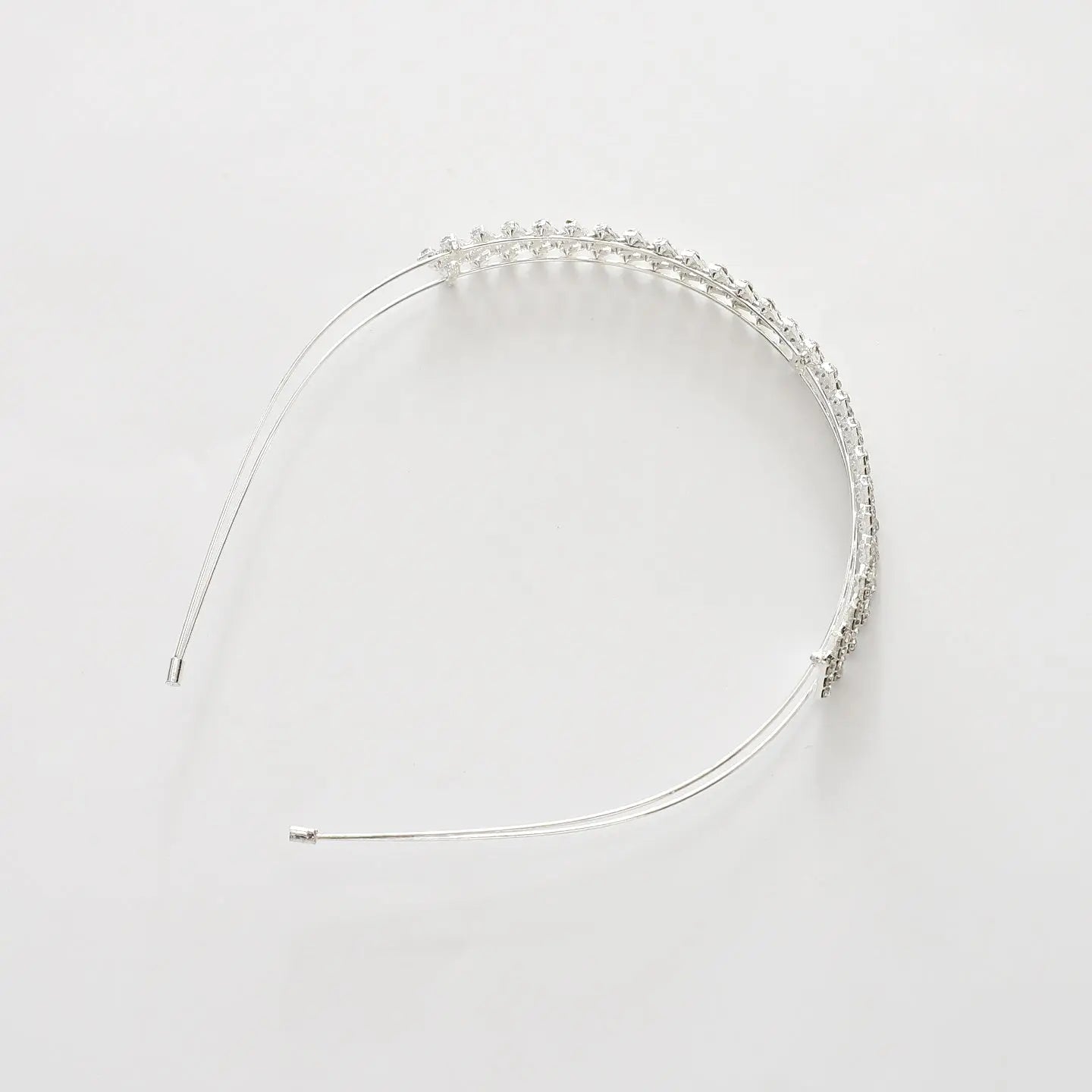 Silver Crystal Lattice Headband Ollies Place