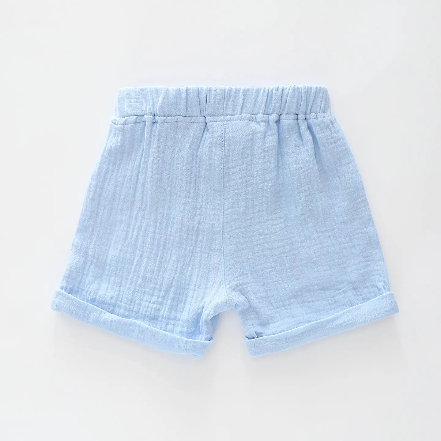 Sky Blue Cheesecloth Shorts Ollies Place