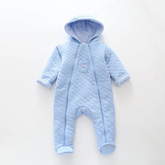 Sky Blue Quilted Pram Suit Ollies Place