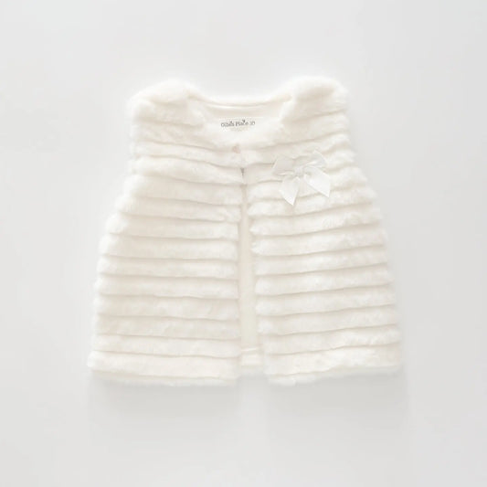 Snow White Faux Fur Vest Ollies Place