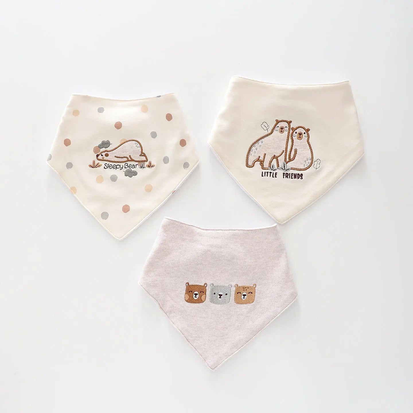 Snuggle Bear Bandana Bib Set Ollies Place