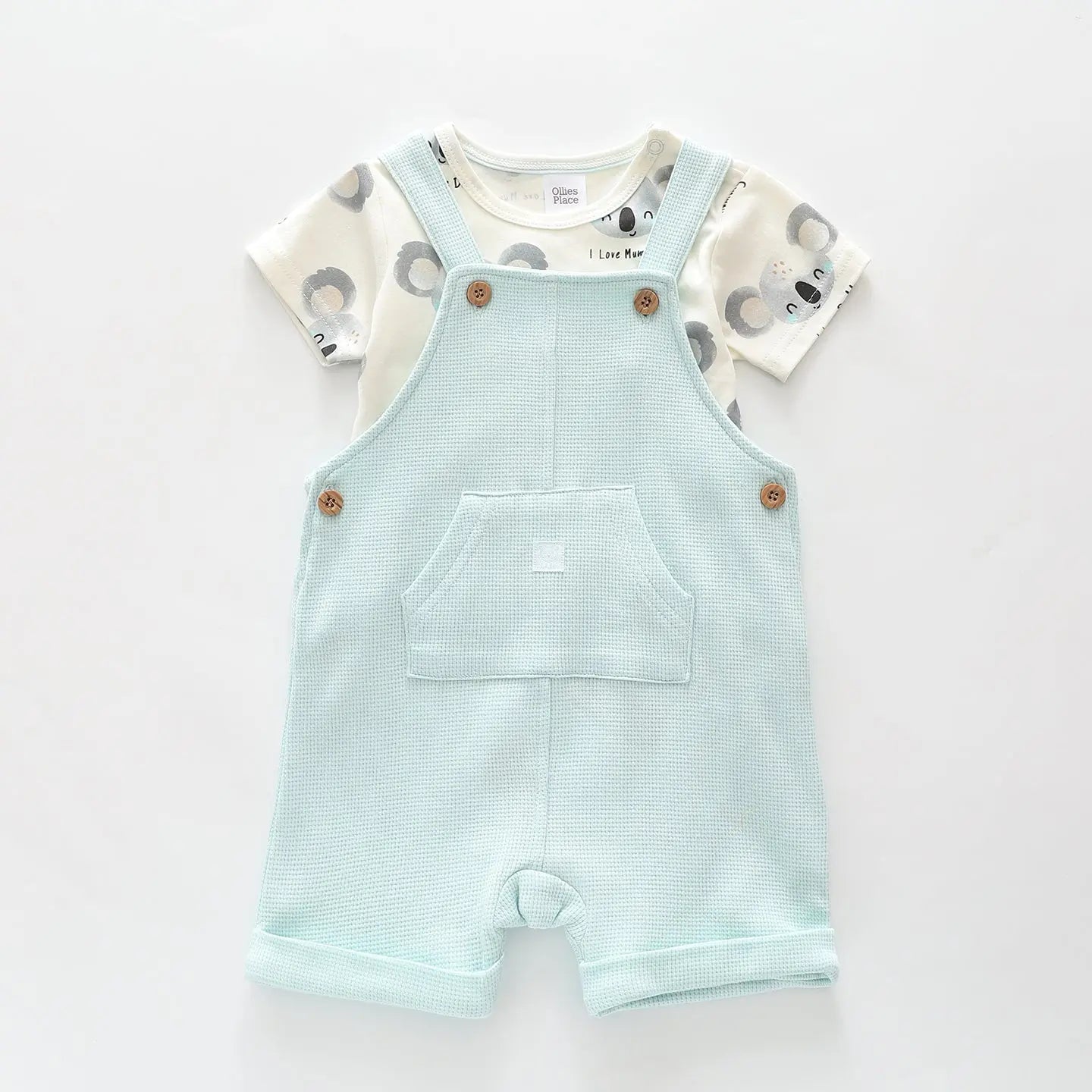 Snuggle Koala Shortalls Set Ollies Place