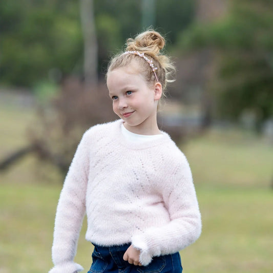 Soft Pink Sparkle Jumper Ollies Place