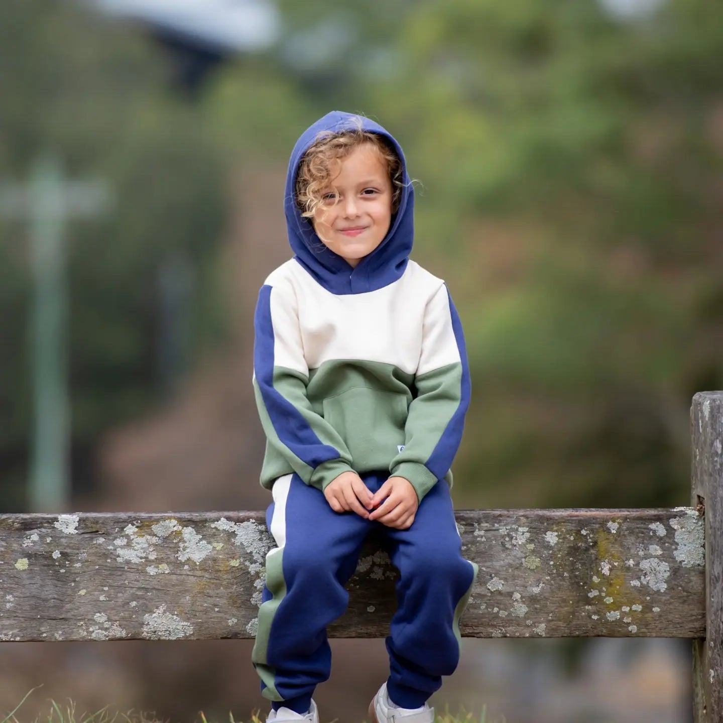 Spliced Fleece Hoodie Ollies Place