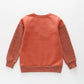 Spliced Rusty Brown Sweatshirt Ollies Place