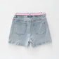 Spring Florals Denim Shorts Ollies Place