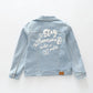 Stay Awesome Denim Jacket Ollies Place