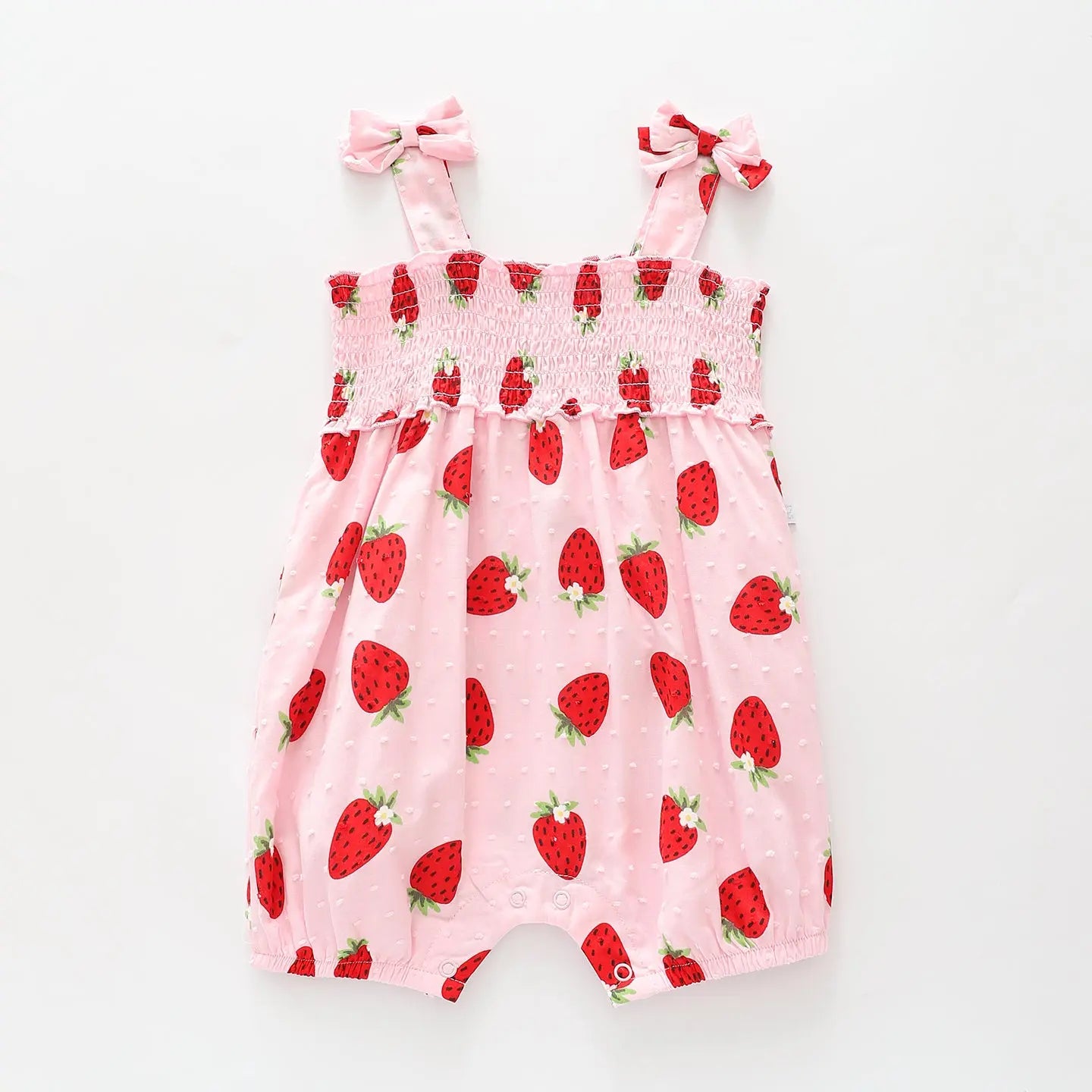 Strawberry Boho Romper Ollies Place