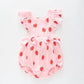 Strawberry Print Ruffle Romper Ollies Place