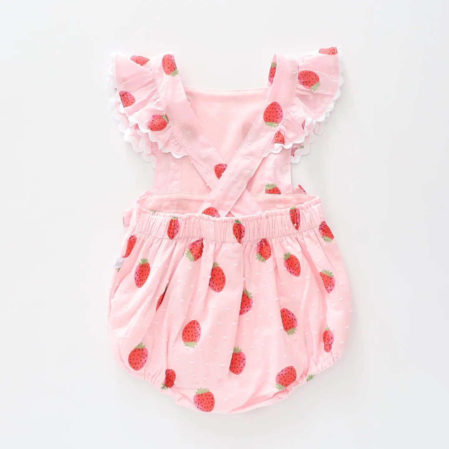 Strawberry Print Ruffle Romper Ollies Place