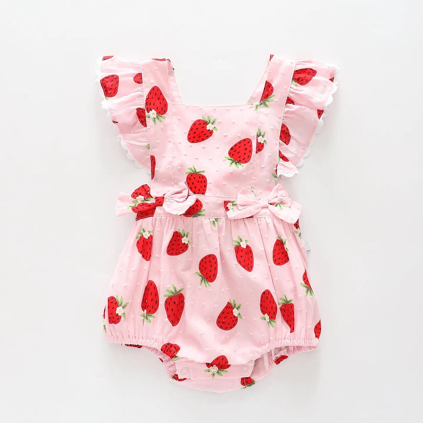 Strawberry Ruffle Romper Ollies Place