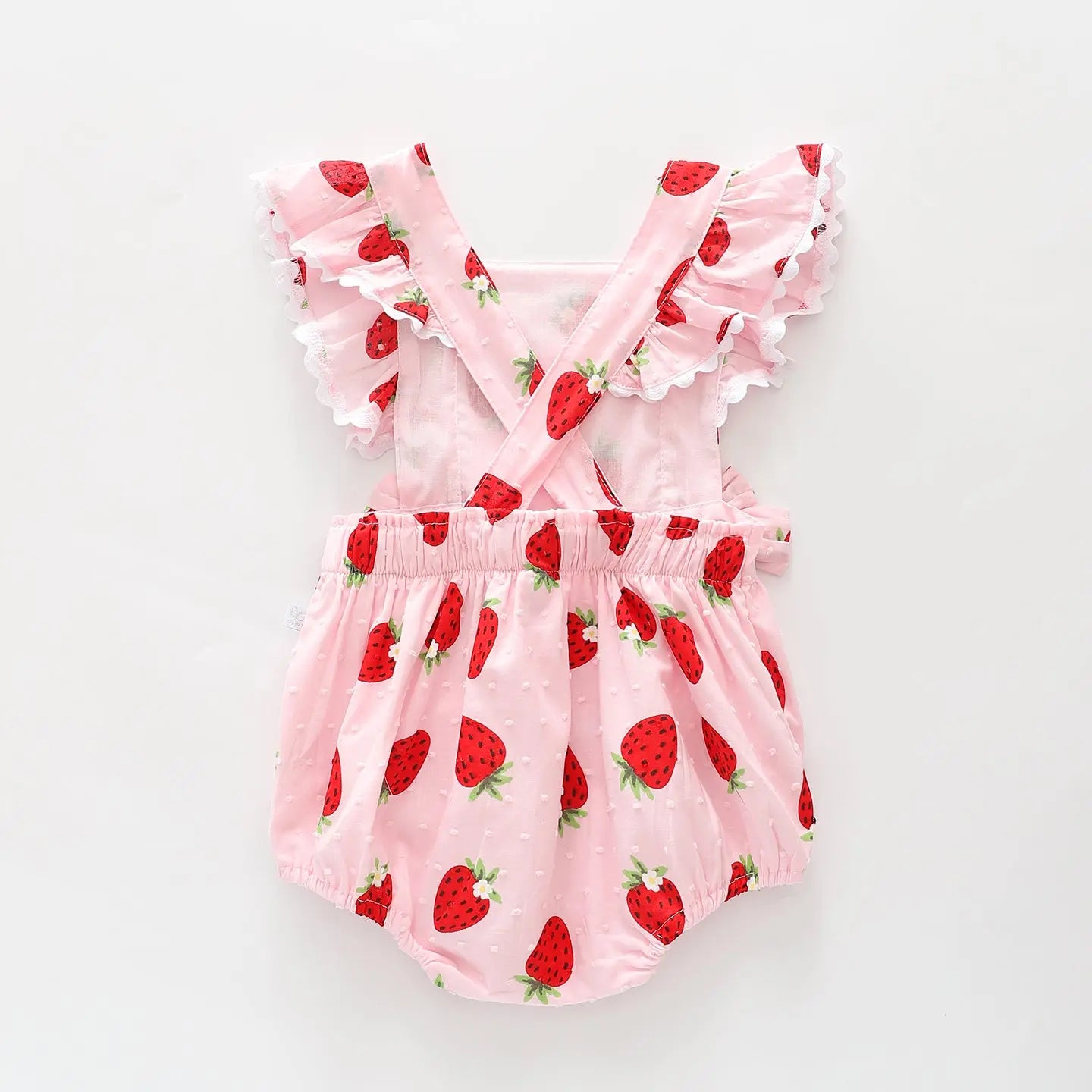 Strawberry Ruffle Romper Ollies Place