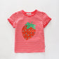 Strawberry Stripes Tee Ollies Place