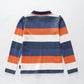 Striped Pique Polo Shirt Ollies Place