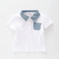 Stripey Denim Polo T-shirt Ollies Place