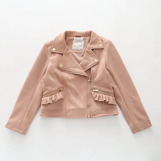 Suede Look Biker Jacket Ollies Place