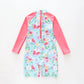 Summer Florals Rashie Swimsuit Ollies Place