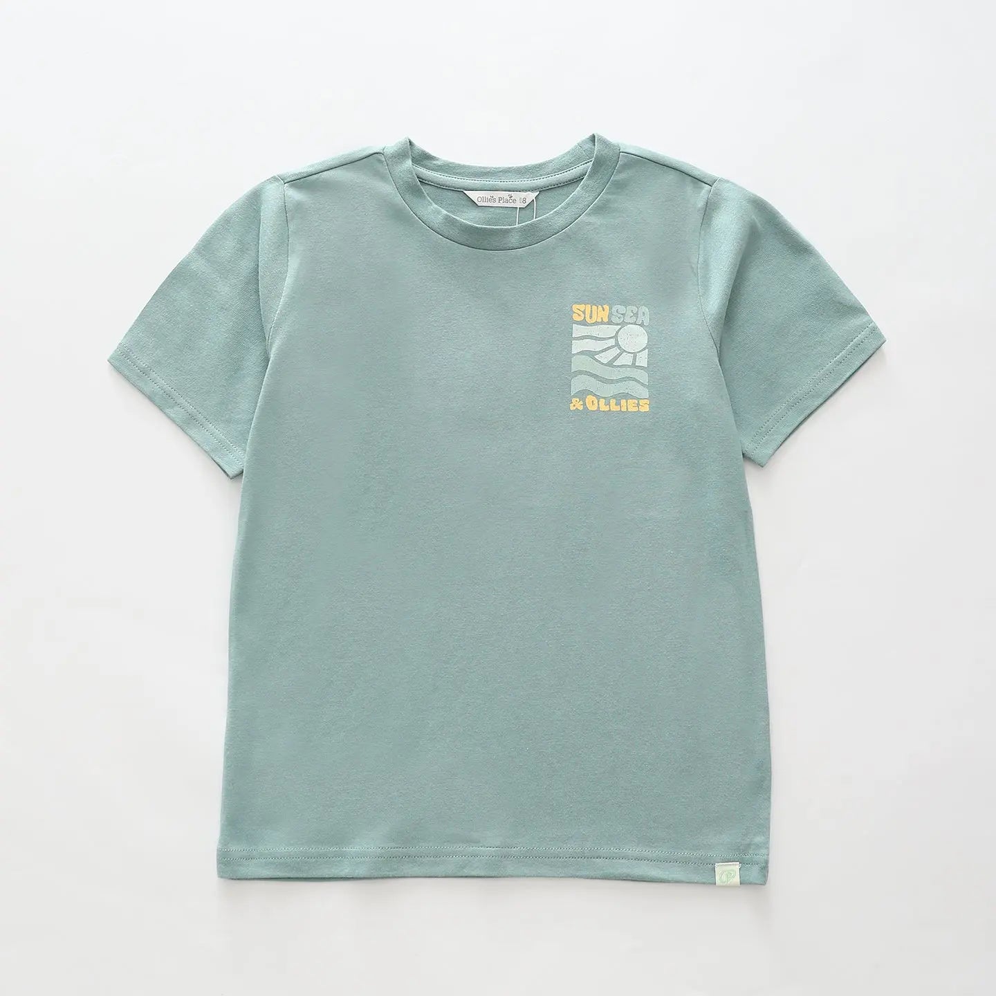Sun, Sea and Ollies Green Tee Ollies Place
