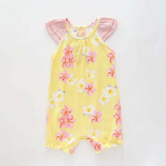 Sunshine Frangipani Sunsuit Ollies Place