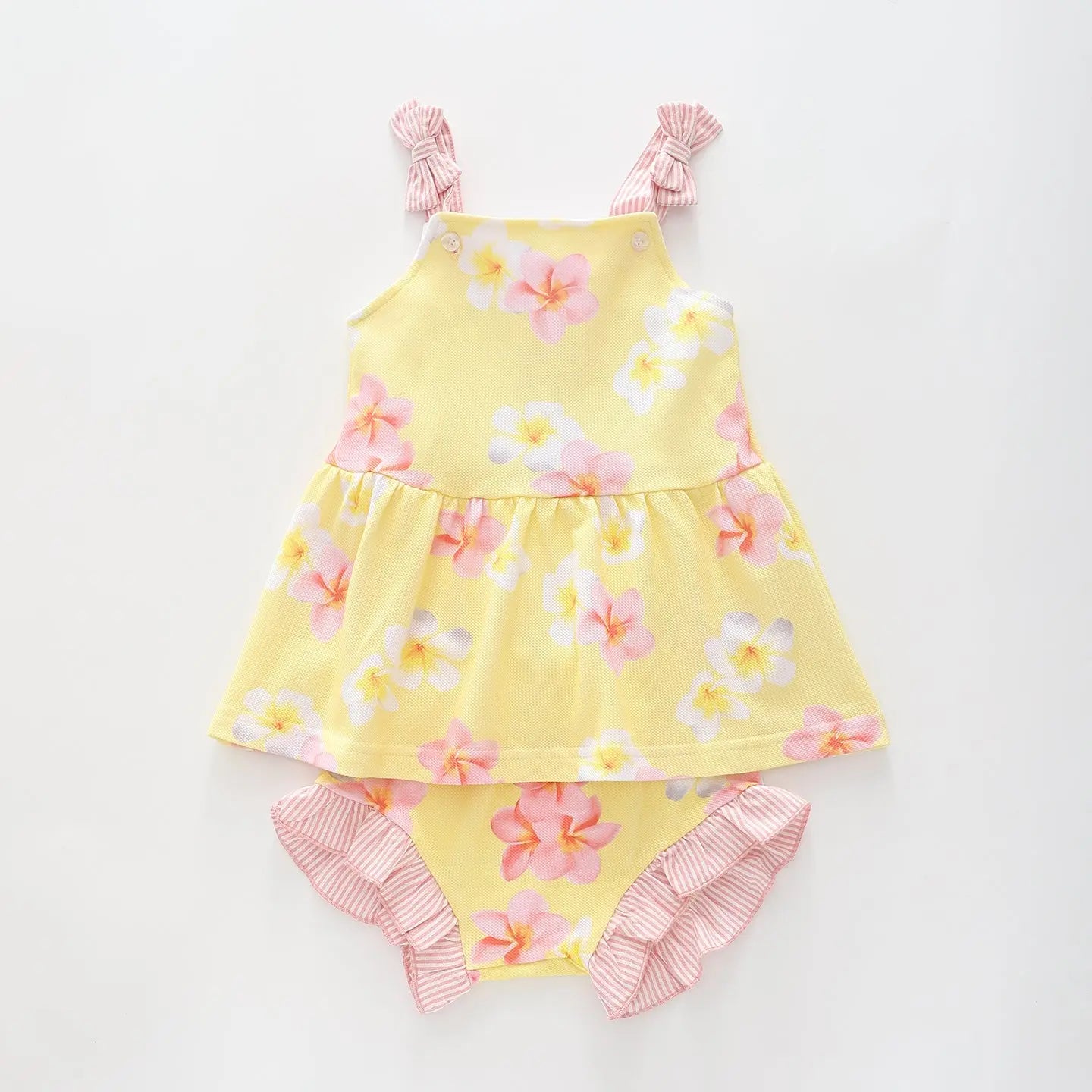 Sunshine Frangipani Top With Matching Bloomers Ollies Place