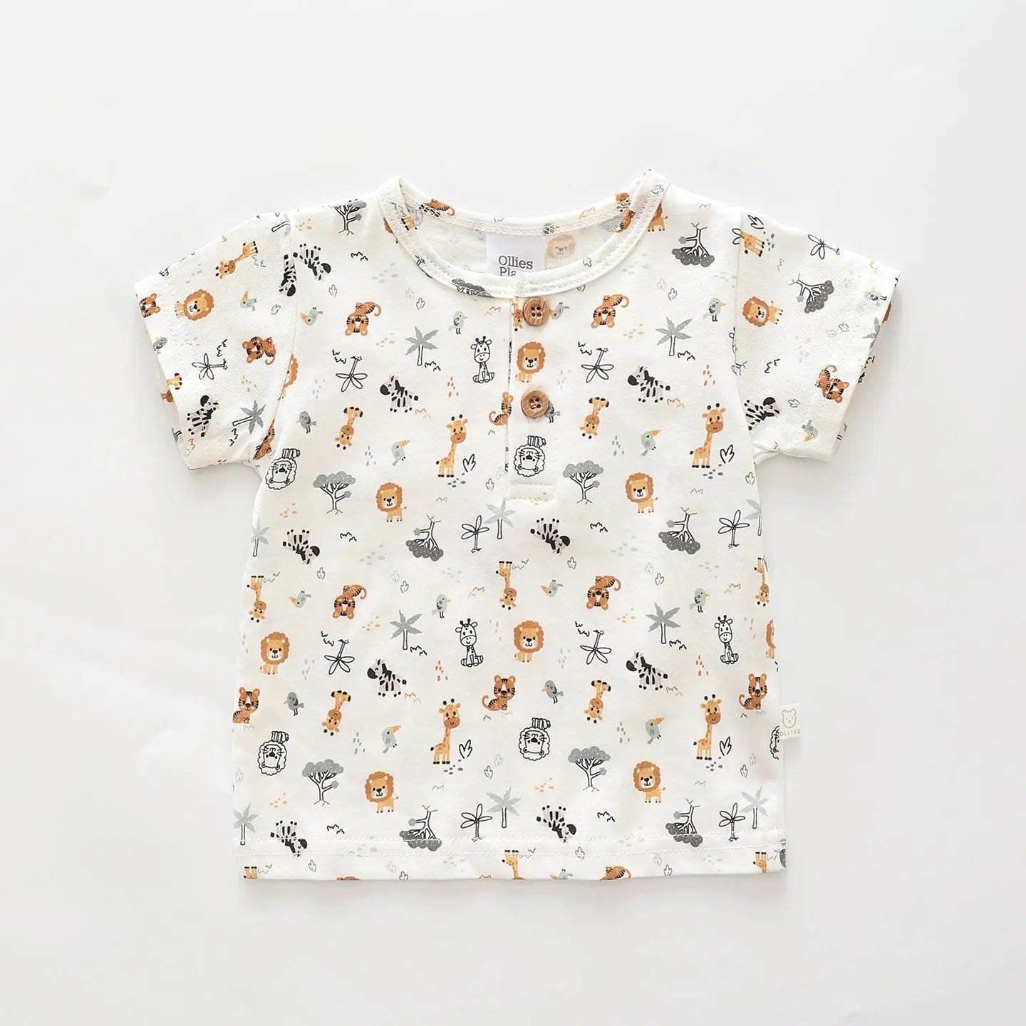 Sunshine Safari Henley Tee Ollies Place