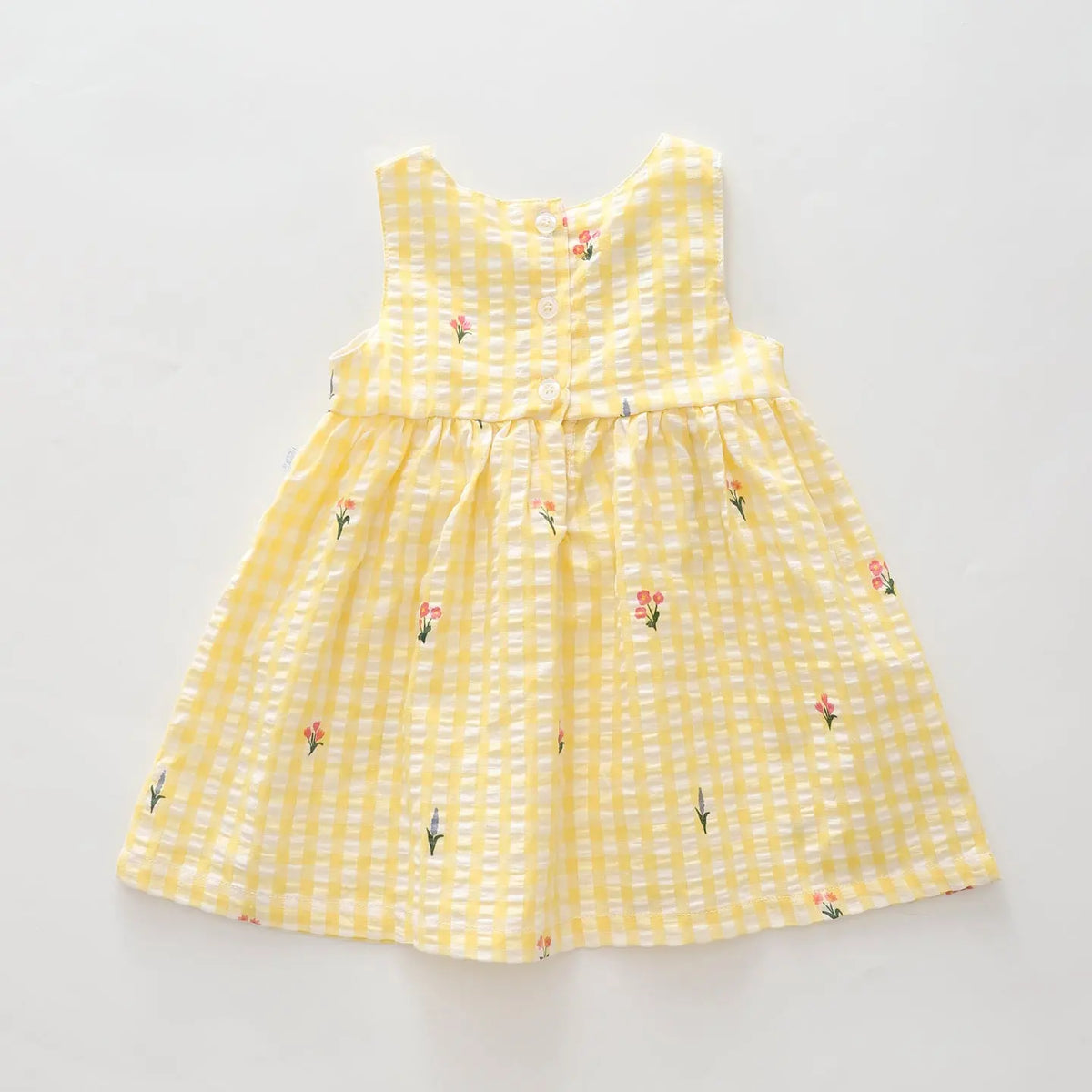 Sunshiney Days Yellow Check Sun Dress Ollies Place