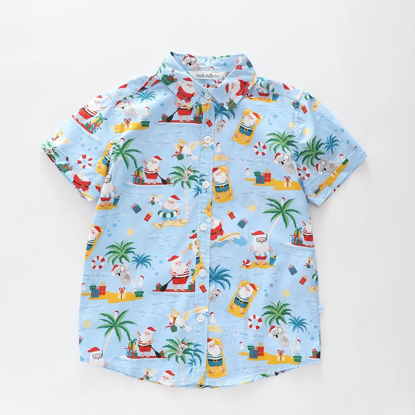 Surfing Santa Christmas Shirt Ollies Place