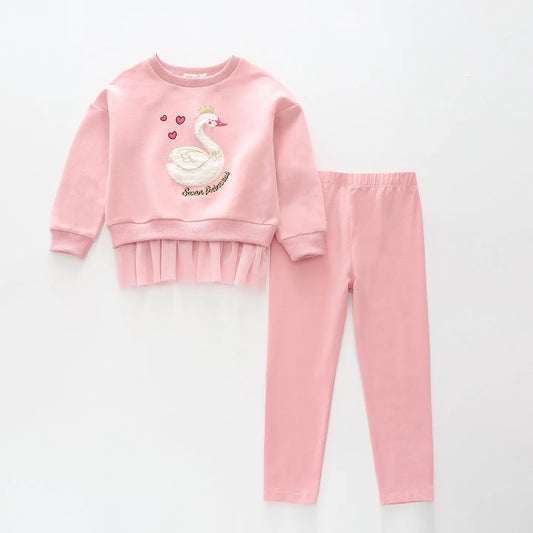 Swan Princess Top and Legging Set Ollies Place