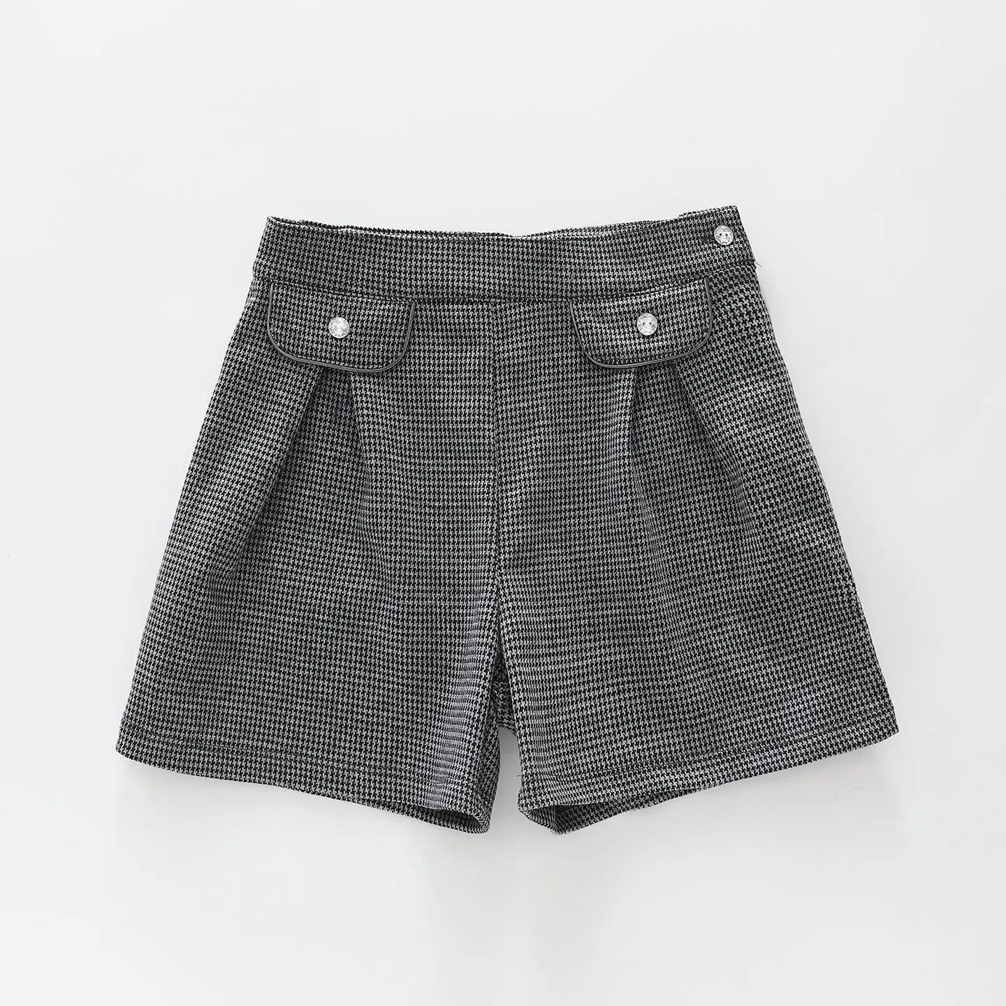 Tailored Houndstooth Shorts Ollies Place